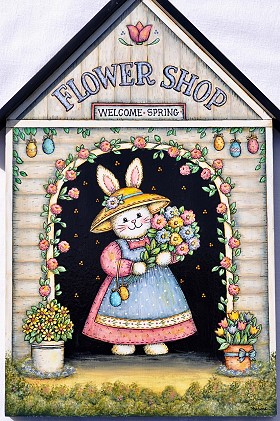 Bunny in Flower Shop